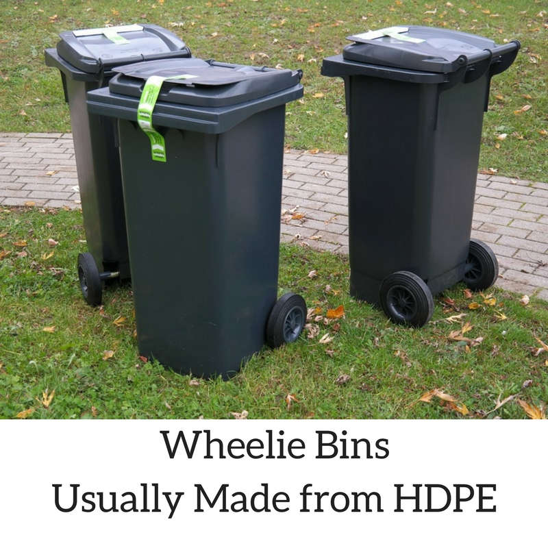Wheelie Bins Usually Made from HDPE